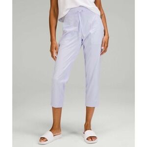 Lululemon Dance Studio Mid-Rise Cinch Hem Crop 25" Pants Pastel Blue Purple 2